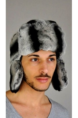 Rex Chinchilla fur hat - Russian style